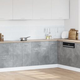 Berkfield Home Drawer Bottom Cabinet Lyon Concrete Grey 60x46x81.5 cm Engineered Wood - thumbnail 3