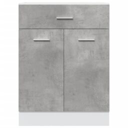 Berkfield Home Drawer Bottom Cabinet Lyon Concrete Grey 60x46x81.5 cm Engineered Wood - thumbnail 4