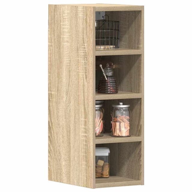 Berkfield Home Hanging Cabinet Sonoma Oak 20x29.5x60 cm Engineered Wood in Brown - image 1