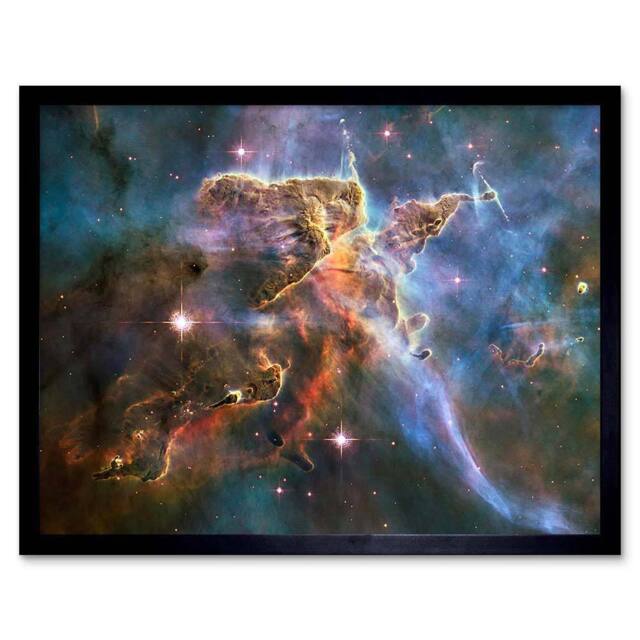 "Artery8 NASA Hubble Space Telescope Carina Nebula 12x16"" Framed Wall Art Print - Size: W12"" x H16""" - image 1