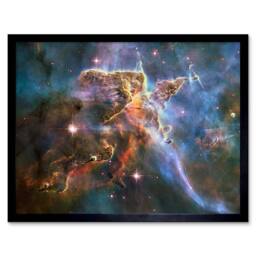 "Artery8 NASA Hubble Space Telescope Carina Nebula 12x16"" Framed Wall Art Print - Size: W12"" x H16""" - thumbnail 1