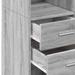 Berkfield Home Highboard Grey Sonoma 70x42.5x185 cm Engineered Wood - thumbnail 7