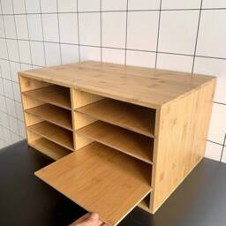 NESTLUNE File A4 Paper Hygrad Large Bamboo Desktop File in Brown - Size: 100 cm x 15 cm - thumbnail 5