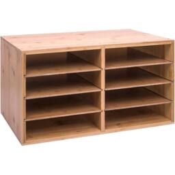 NESTLUNE File A4 Paper Hygrad Large Bamboo Desktop File in Brown - Size: 100 cm x 15 cm - thumbnail 3