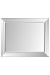 MirrorOutlet Cranbury All Glass Double-Edged Venetian Wall Mirror 144 x 115.5 CM in Silver - Size: 1 Pack - thumbnail 5