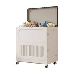 VOGREX 123L Heavy Duty Plastic Storage Boxes Containers With Lids in White