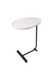 Living and Home Metal Side Table with E1 MDF Tabletop in White - thumbnail 6