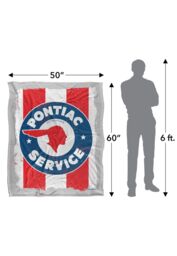 General Motors Pontiac Service Old Sign Silky Touch Super Soft Throw Blanket 152 X 127 cm in White - thumbnail 5
