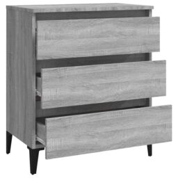 Berkfield Home Sideboard Grey Sonoma 60x35x69 cm Engineered Wood - Size: 60 x 35 x 69 cm - thumbnail 6