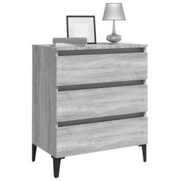 Berkfield Home Sideboard Grey Sonoma 60x35x69 cm Engineered Wood - Size: 60 x 35 x 69 cm - thumbnail 4