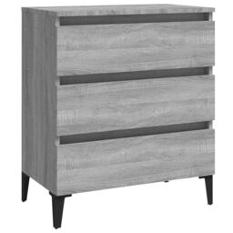 Berkfield Home Sideboard Grey Sonoma 60x35x69 cm Engineered Wood - Size: 60 x 35 x 69 cm - thumbnail 2