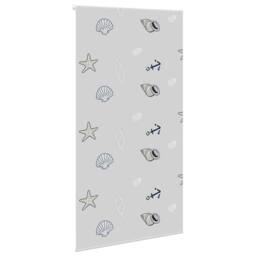 Berkfield Home Shower Roller Blind 130x240 cm Fabric Width 126 cm in Grey - thumbnail 1