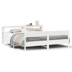 Berkfield Home Decorative Bed Frame without Mattress White 180x200 cm Super King - thumbnail 3