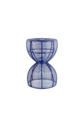 PRESENT TIME Leitmotiv Iron Side Table Cuerda Doble - Cobalt Blue