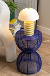PRESENT TIME Leitmotiv Iron Side Table Cuerda Doble - Cobalt Blue - thumbnail 3
