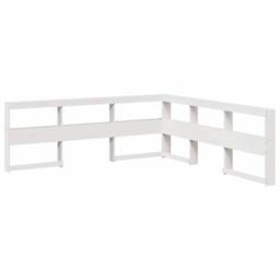 Berkfield Home Decorative Bookcase Bed without Mattress White 140x190cm Solid Wo - Size: 140x190 cm - thumbnail 6