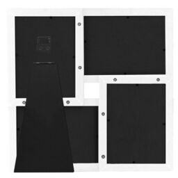 Berkfield Home Collage Photo Frame for 4x(13x18 cm) Picture White MDF - Size: 13x18 cm - thumbnail 3