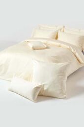 Homescapes Continental Egyptian Cotton Pillowcase 1000 TC, 60 x 60 cm in Cream - thumbnail 4