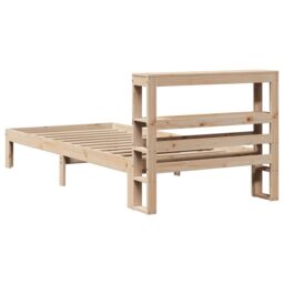 Berkfield Home Bed Frame with Headboard without Mattress 90x200 cm in Brown - thumbnail 6