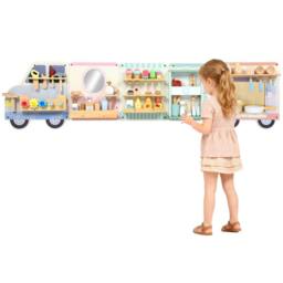 AIYAPLAY Wooden Busy Board, 5 in 1 Wall Panel Sensory Toy for Kids - thumbnail 2