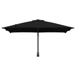 Berkfield Home Patio Umbrella Black Polyester, Steel Large Tiltable - thumbnail 4
