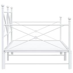 Berkfield Home Durable Daybed with Trundle without Mattress White 100x190 cm Steel - thumbnail 7