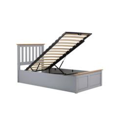 Birlea Phoenix Ottoman Storage Bed Frame in Grey - Size: Single - thumbnail 8