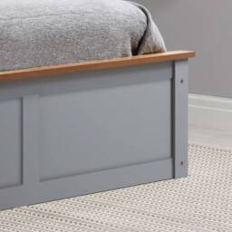 Birlea Phoenix Ottoman Storage Bed Frame in Grey - Size: Single - thumbnail 6