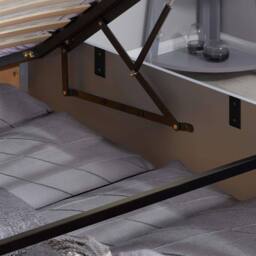 Birlea Phoenix Ottoman Storage Bed Frame in Grey - Size: Single - thumbnail 4
