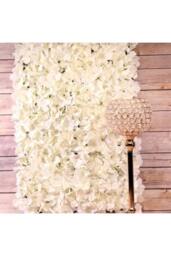 KDMD Cream Hydrangea Flower Wall Panel in White - thumbnail 2
