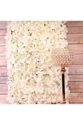 KDMD Cream Hydrangea Flower Wall Panel in White