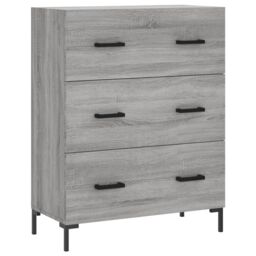 Berkfield Home Sideboard Grey Sonoma 69.5x34x90 cm Engineered Wood - thumbnail 2