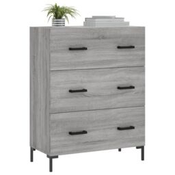 Berkfield Home Sideboard Grey Sonoma 69.5x34x90 cm Engineered Wood - thumbnail 3