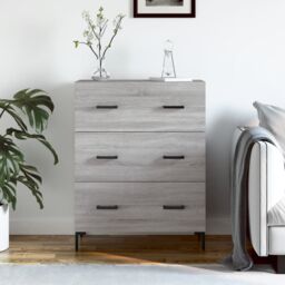 Berkfield Home Sideboard Grey Sonoma 69.5x34x90 cm Engineered Wood - thumbnail 1