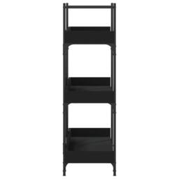 Berkfield Home Decorative Bookcase 3-Tier Black 100x33x108.5 cm Engineered Wood - thumbnail 5