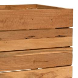 Berkfield Home Raised Bed 50x40x38 cm Solid Wood Teak & Steel in Brown - Size: 50 x 40 x 38 cm - thumbnail 6