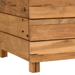 Berkfield Home Raised Bed 50x40x38 cm Solid Wood Teak & Steel in Brown - Size: 50 x 40 x 38 cm - thumbnail 7
