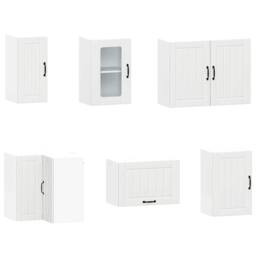 Berkfield Home Elegant 11 Piece Kitchen Cabinet Set Kalmar White Engineered Wood - thumbnail 5