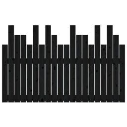 Berkfield Home Wall Headboard Black 127.5x3x80 cm Solid Wood Pine - thumbnail 5