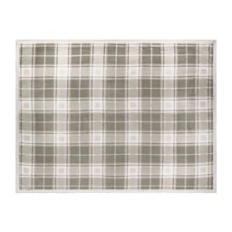 Wylder Nature Braemar Sherpa Tartan Fleece Throw in Beige - Size: 140 cm x 180 cm - thumbnail 3