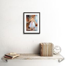 "Artery8 Wall Art Print Ballet Dancing Barre Painting Art Framed 9x7 inch in Black - Size: W7"" x H9""" - thumbnail 2