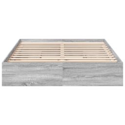 Berkfield Home Bed Frame with Drawers without Mattress Grey Sonoma 160x200 cm - thumbnail 4