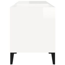 Berkfield Home Record Cabinet High Gloss White 84.5x38x48 cm Engineered Wood - thumbnail 6
