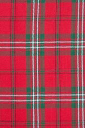 Homescapes Edward Tartan Check Ready Made Eyelet Curtain Pair in Red - Size: 140 cm width x 229 cm drop - thumbnail 5