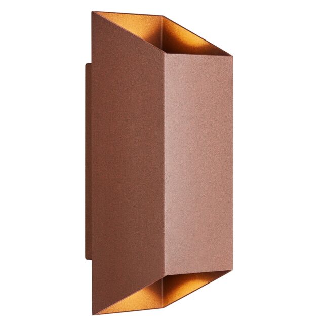 Nordlux Modern Outdoor Wall Light Brown Aluminium GU10 Weatherproof - Mains Powered, IP54 - image 1