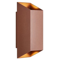 Nordlux Nico Outdoor Wall Light Rusty Metal Garden GU10 IP54 Mains in Brown