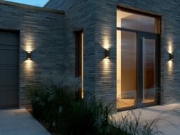 Nordlux Modern Outdoor Wall Light Brown Aluminium GU10 Weatherproof - Mains Powered, IP54 - thumbnail 9