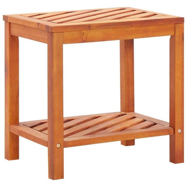 Berkfield Home Side Table Solid Acacia Wood 45x33x45 cm in Brown - Size: 45 x 33 x 45 cm - image 1