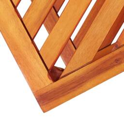 Berkfield Home Side Table Solid Acacia Wood 45x33x45 cm in Brown - Size: 45 x 33 x 45 cm - thumbnail 5