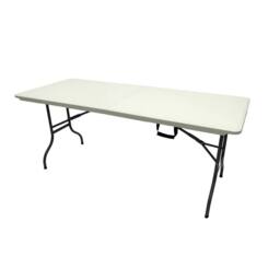 Kelvenix Plastic Folding Camping table, folding Blowmold table in White - Size: 0.6m2 - thumbnail 4